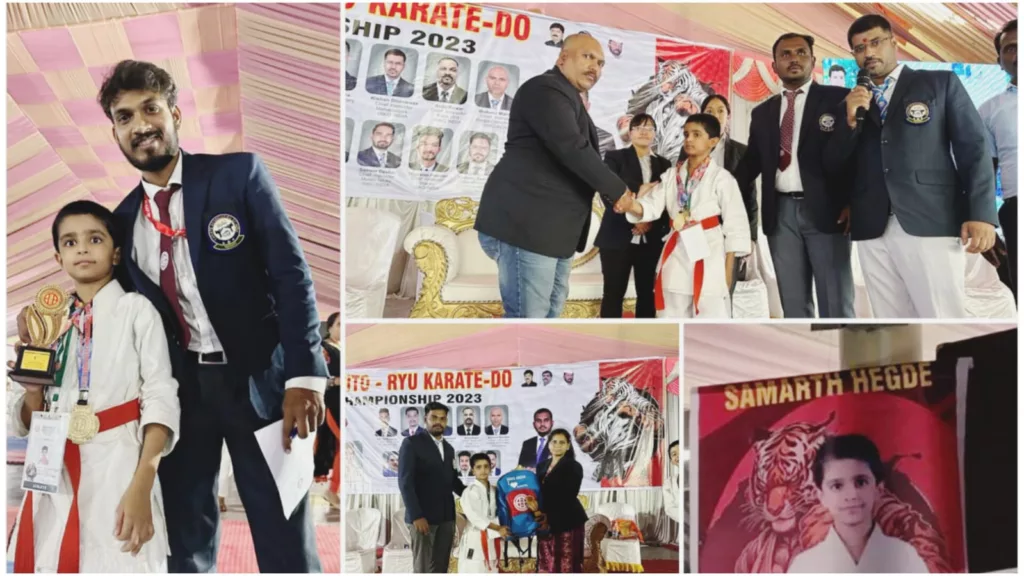 Samarth Hegde bags gold in Karate Championship held in Wakad