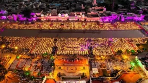 Pune Pulse Ayodhya illuminated with 22.23 lakh diyas on Deepotsav : sets world record 