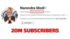 PM Modi's YouTube channel