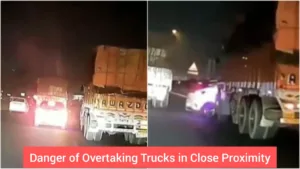 Danger of Overtaking Trucks in Close Proximity