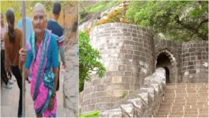 82-year-old 'Aajji' climbs Shivneri Fort; achieves dream of visiting Shivaji's birthplace !