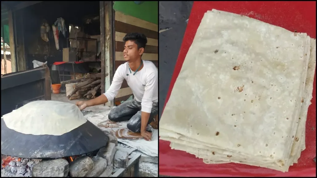 Single 'Manda Roti' can satisfy the hunger of not 1 or 2 people but whole family!
