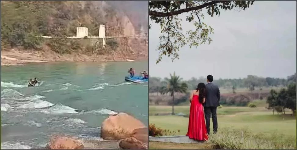 Pre-wedding Photoshoot of a couple at Ganga river takes a 'Dangerous' turn as water levels rise unexpectedly.