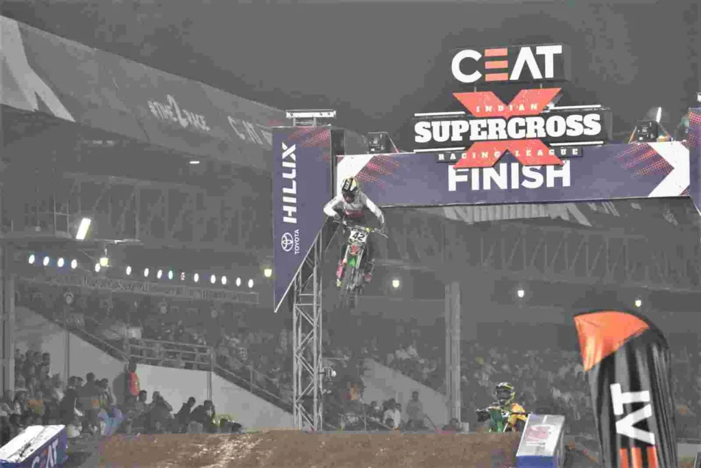 Pune : Bigrock Motorsport Led by C S Santosh Leads Inaugural Race For The CEAT Indian Supercross Racing League
