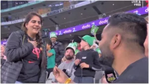 Viral Love Story : Bollywood style proposal steals the show during Big Bash League match