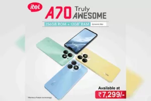 itel's A70 is India’s first smartphone with 256GB ROM and 12GB RAM at just INR 7,299