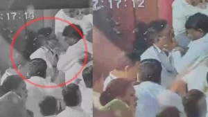 BJP MLA Sunil Kamble slapped a police officer