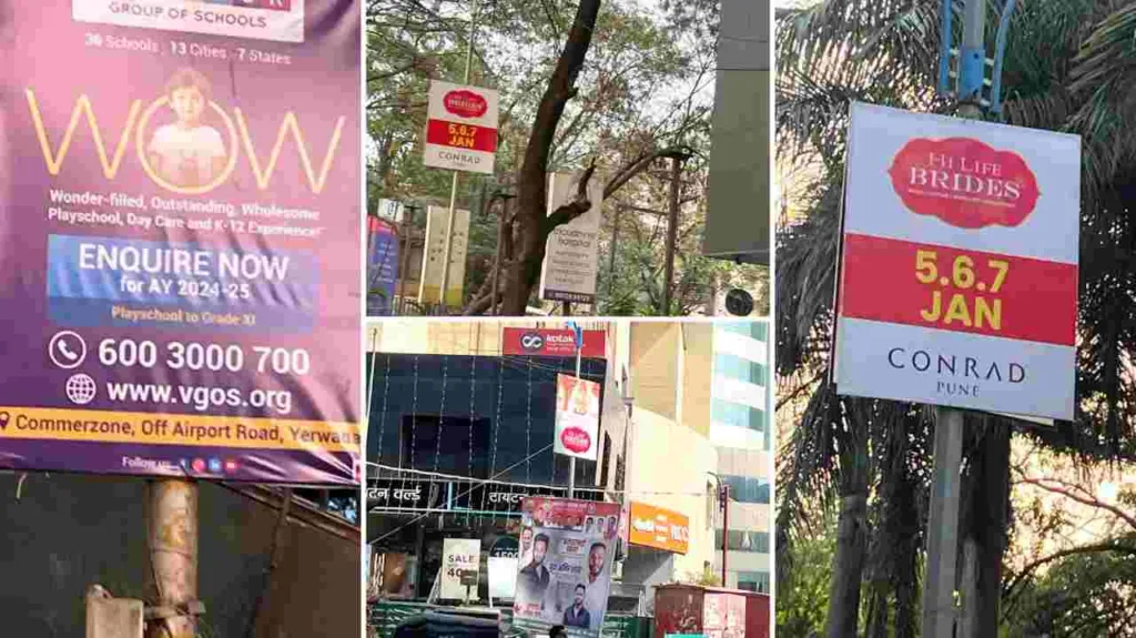 Kalyani Nagar residents irked with visual pollution caused by flex