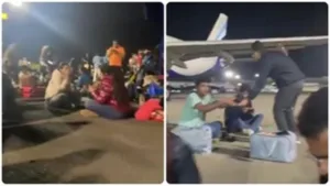 IndiGo issues apology after Delhi Goa flight diverted to Mumbai ; passengers have dinner on airport tarmac