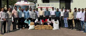 Ganja worth over Rs 1 Crore seized by Pimpri Chinchwad Anti-Narcotics Squad in Ravet ; 7 people arrested