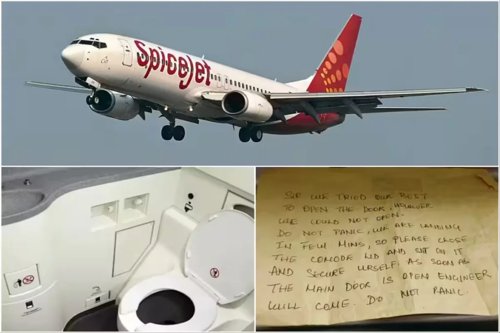SpiceJet apologizes as passenger gets trapped in lavatory for entire flight; assures full refund of airfare.