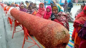 Sri Ram Janmabhoomi Teerth Kshetra Trust lights 108-Foot incense stick ahead of Ayodhya Ram Temple Consecration