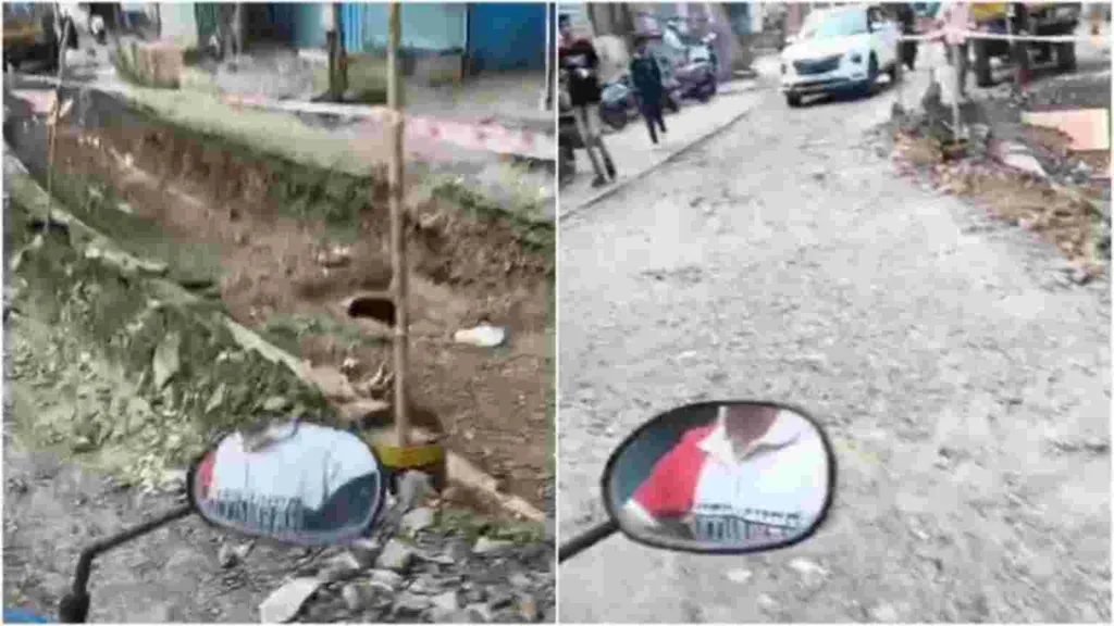 Pune : Prolonged road works & encroachments irk motorists in Yeolewadi