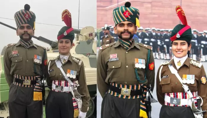 Historic Moment: Army Couple Marched Together at Republic Day Parade