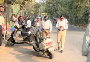Pune : Kalyani Nagar residents praise senior traffic officer for proactive efforts to improve traffic scenario
