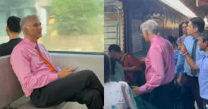Traffic Woes: Mumbai Billionaire Travels In Local Train To Save Time And Beat Traffic