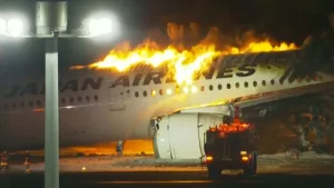 Japan Plane crash; 5 crew members found dead in the aircraft