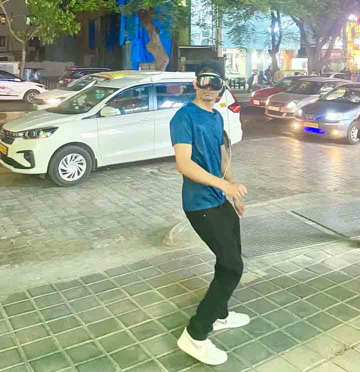 Bengaluru techie spotted with Apple Vision Pro on streets; sparks 'VR Zombies' concerns