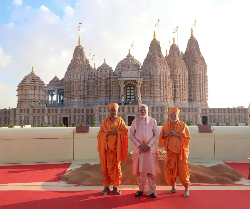 PM Narendra Modi inaugurates BAPS Swaminarayan Mandir in Abu Dhabi