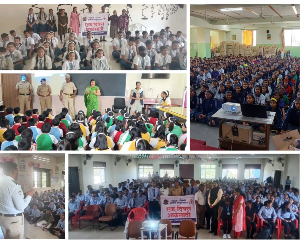 Pimpri Chinchwad Traffic Police holds awareness drive for school students