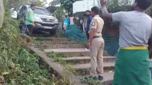 Google Maps Direction Goes Wrong : SUV takes unintended route, ends up stuck on stairs in Gudalur, Tamil Nadu