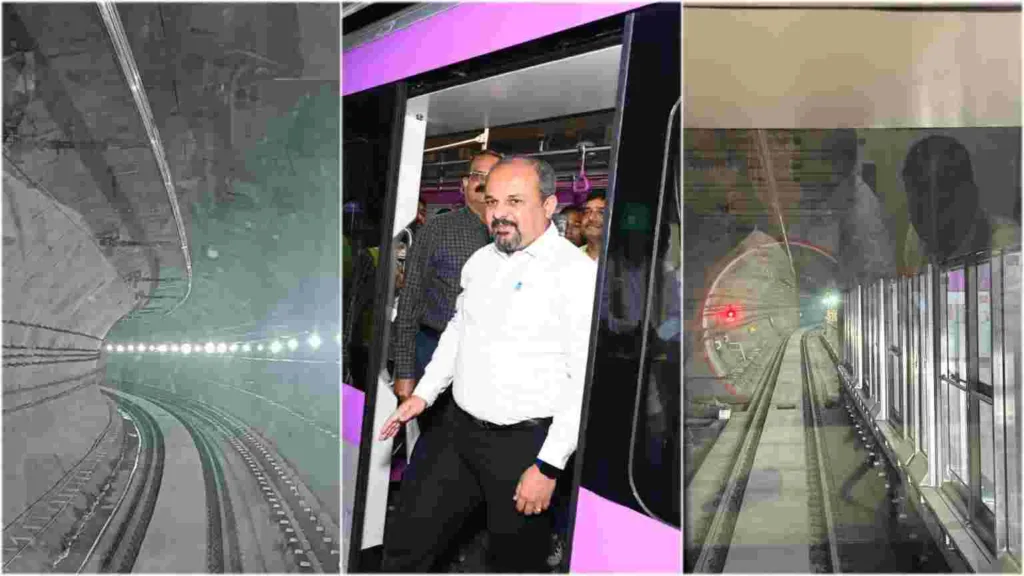 A Historic Moment For Pune : Metro Train Travels Below Mutha River