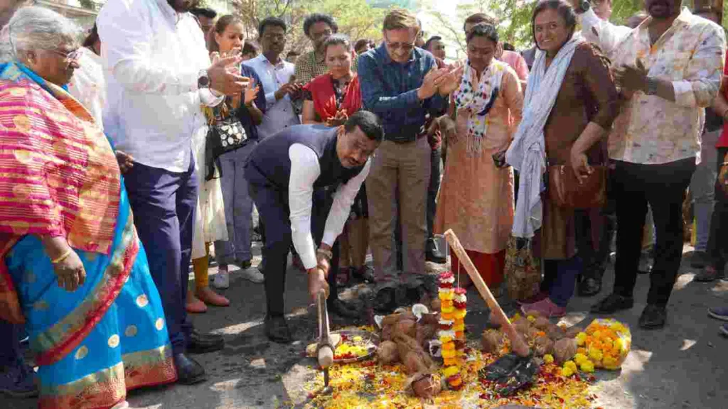 Pune : Foundation for development works worth Rs 10 crores laid near Anandvan Parisar on NIBM road