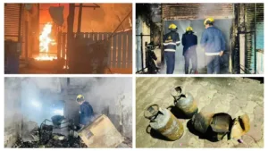 Pune News : Hadapsar Restaurant Fire Sparked by Cylinder Explosion, Swiftly Contained with No Casualties