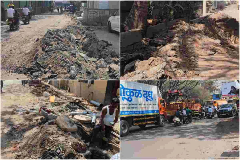 Pune : Digging on Manjari road troubles Keshav Nagar residents ; demand urgent action from PMC