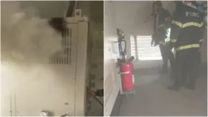Pune : Fire broke out at Dapodi Metro Station; No casualties reported
