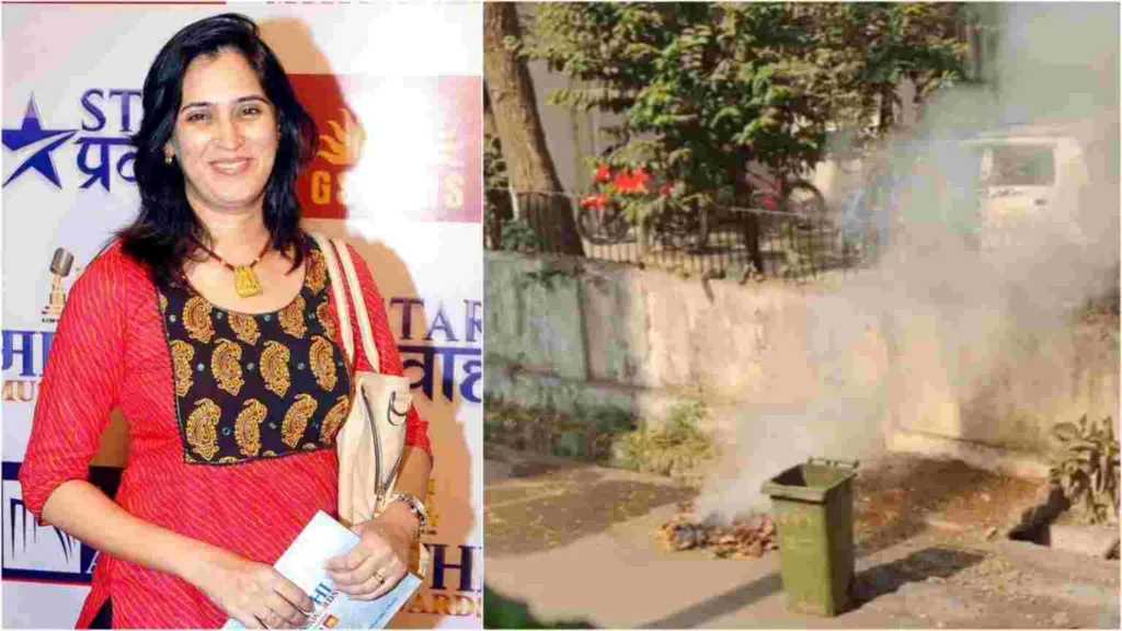 Mumbai : Popular Marathi actress cum script writer highlights garbage burning issue nearby her residence