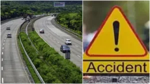 Mumbai Pune Expressway : Car loses control and hits cargo container near Ojarde, two passengers dead, five injured 