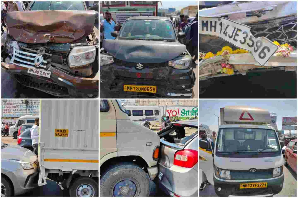 Shocking: Heavy truck hits multiple vehicles near Navale bridge on Pune Bengaluru highway, 1 injured