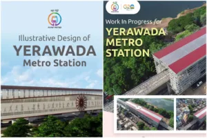 Work on Yerwada metro station's entry-exit point has resumed at Pune Metro