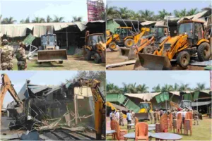 PCMC demolishes unauthorized constructions spread over 45,000 sq ft in Wakad and Pimple Saudagar