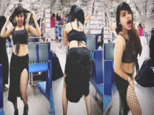 Woman's dance performance in Mumbai local train raises concerns