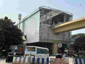 Work on Yerwada metro station's entry-exit point has resumed at Pune Metro