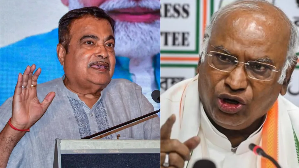 Gadkari issues legal notices to Congress leaders Kharge and Ramesh. Click to know the reason