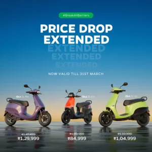 Ola Electric extends discount offers on S1 electric scooter range till March-end