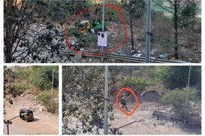 Residents of Sun Enclave Society Troubled by Broken Divider Turned Garbage Dumping Spot