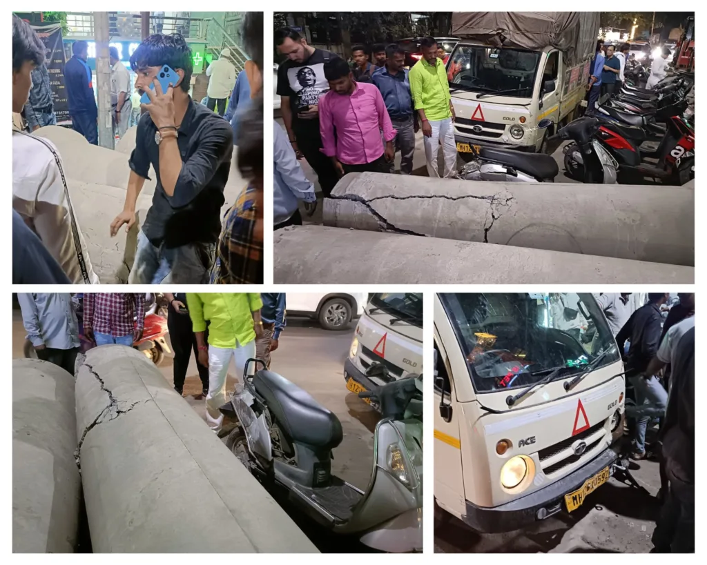 Speeding tempo rams into vehicles on NIBM Road in Kondhwa