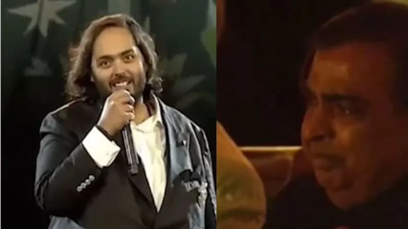 Watch: Emotional Moment as Anant Ambani's Speech Moves Mukesh Ambani to Tears