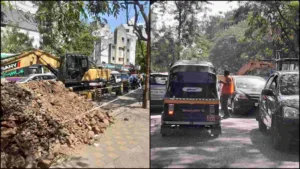 Pune : Vimannagar Residents Grapple with Traffic Woes and Pending Drainage Work