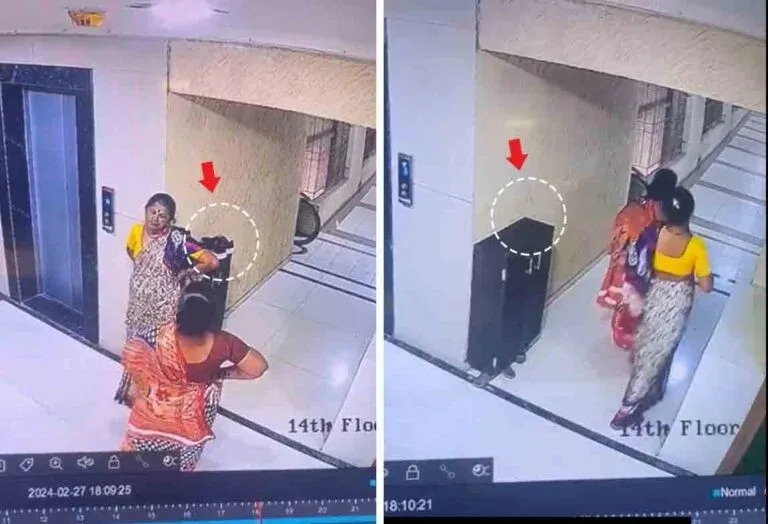 Watch: Gang Of Women Stealing Shoes In Upscale Building Caught On CCTV In Thane