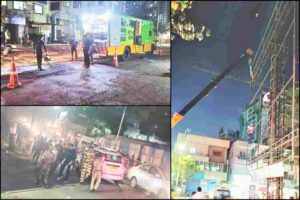Pune : Road widening work & encroachment removal begins in Keshavnagar