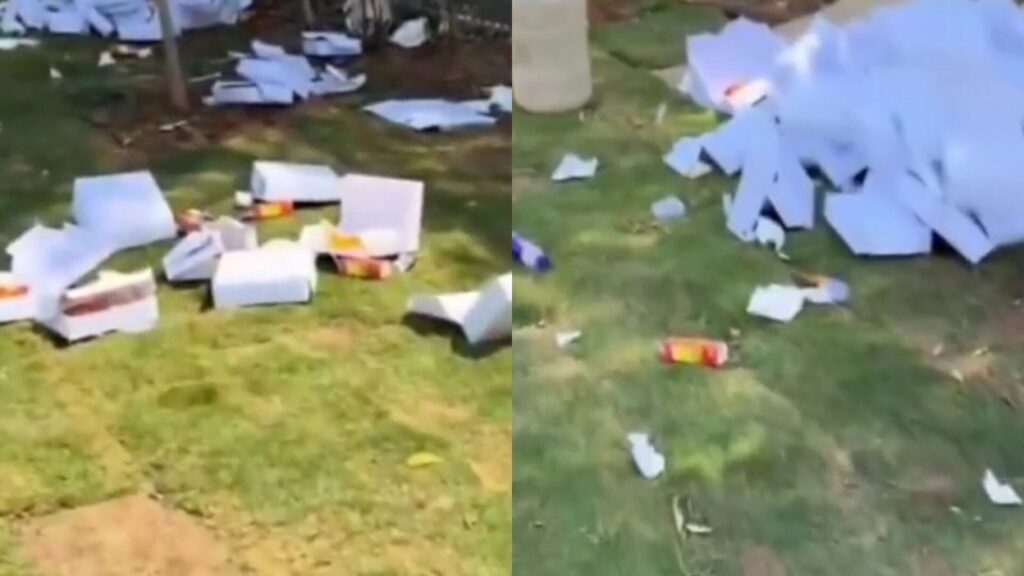 Viral video: Food Packets Littered Across New Pune Airport Terminal Day After PM Modi's Inauguration