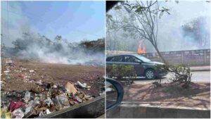 Garbage burning in Kharadi troubles residents; permanent solution requested