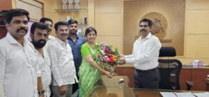 Pune : Vandana Chavan meets newly appointed PMC Commissioner; opposes Kothrud monorail & RFD project