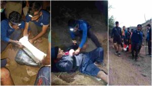 Pune : Giripremi Team Rescues Injured Trekker on Treacherous K2S Trek Near Sinhagad
