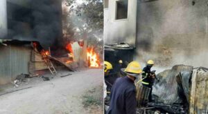 Pune : Fire breaks out at scrap center in Undri
